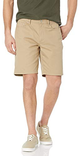 Amazon Essentials Pantaloncini in Cotone Elasticizzato con Interno Gamba da 23cm Uomo