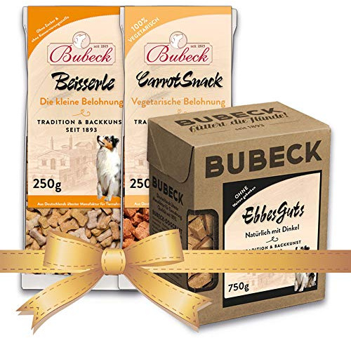 Bubeck | Hundekekse Verschiedene Sorten | hart gebacken (Pute, Karotte, Rind & Geflügel, 1,75 Kg)