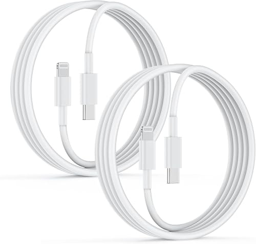 USB C auf Lightning Kabel 2M 2Pack, [Apple MFi Zertifiziert] iPhone Ladekabel Original Schnellladekabel USB C für iPhone 14/13/12/11 Pro Max/Pro/XR/XS/X/SE/8Plus