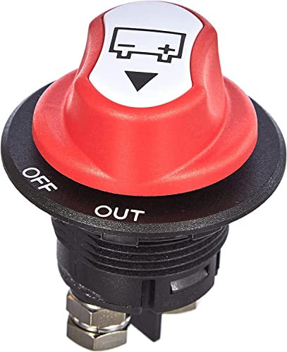 Sound Way Interruttore Rotativo Universale Disconnessione Stacca Batteria 100A, 12V/24V, 3 Posizioni per 12V-48V per Camper, Yacht, Barca, Camion, Autobus