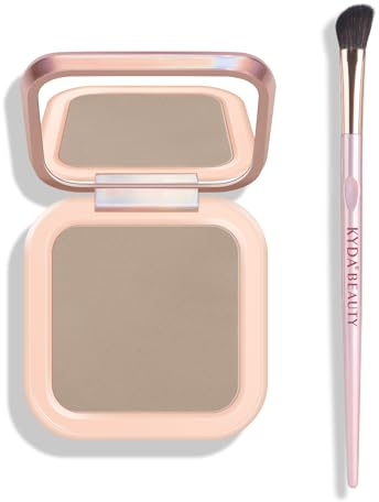 KYDA Face Sculpting Contour Palette, Smooth Matte Contour Pressed Powder, Ultra-fine Lightweight, Easy to Blend, Multiuse Baked Contour Makeup-TAUPE