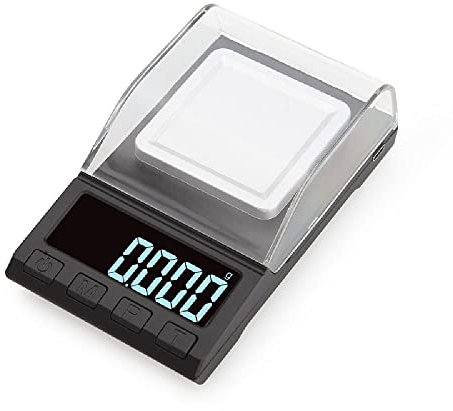 TopHomer Elektronische Waage, hohe Präzision, 20 g/0,001 g, professionelle digitale Taschen-Milligramm-Küchenwaage für Schmuck, Gold und Edelsteine