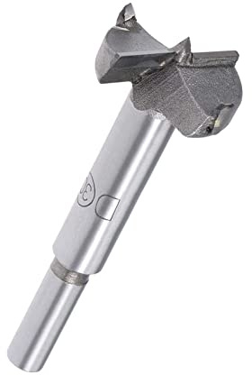TA-VIGOR Forstner Drill Bit 30mm, Tungsten Carbide Wood Hole Saw Auger Opener for Woodworking Hinge Hole Drilling Boring Bit Cutter Gray