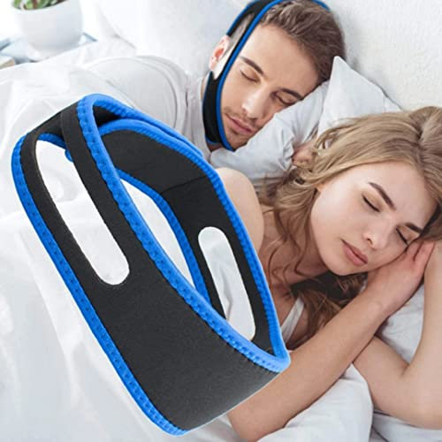 BARAC Correa Ronquidos, Chin Strap, Dispositivos Anti Ronquidos Soluciones, Dejar De Roncar, Dispositivos Anti Ronquidos, La Correa Para El Mentón, Ajustable y Transpirable Suave Para La Piel
