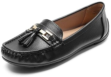 DREAM PAIRS Femmes Mocassins Confortables Loafers pour Femmes Chaussures Basses Noire SDLS2320W-E Taille 42 (EUR)