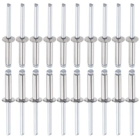 DTGN 5mm x 20mm (DxL) Blindnieten - 25Pack - Gut für Maschine Verbindung - 304 Edelstahl Kuppel Offenes Ende Niet