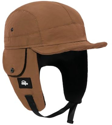 Clakllie Polyester Russische Hut Trappermütze Pilotenmütze Ushanka Chapka Cap Ohrenklappen Warm Winddicht Fliegermütze Russenmütze Ohrenwärmer Wintermütze Bombermütze Basecap Ohrenschützer Erwachsenen