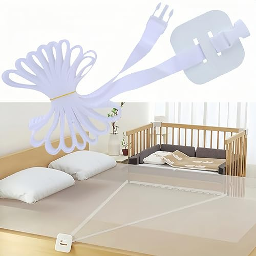 Cinghia per Lettino,Cinghie Culla Letto,Cinghia Fissaggio Lettino,8M Cinghia Fissaggio per Lettino,Cinghia di Supporto per Lettino,Cinghia Unisci Lettino,Parapetto per Lettino Cinghie per Mobili