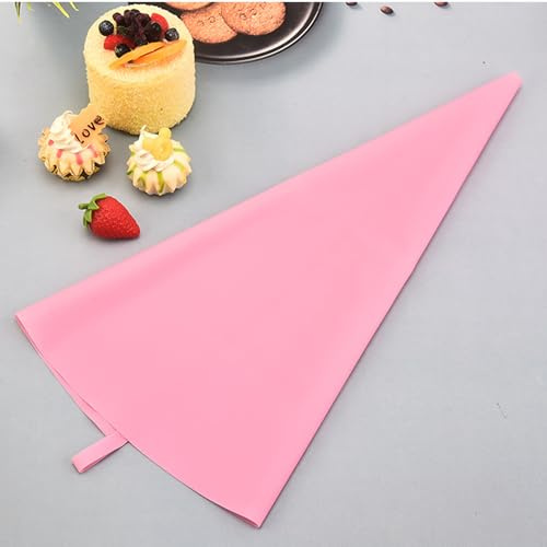 Set di 2 sac à poche in silicone, riutilizzabili, da 45,7 cm, per biscotti, cioccolato, cupcake, glassa, creme, utensili da cucina fai da te