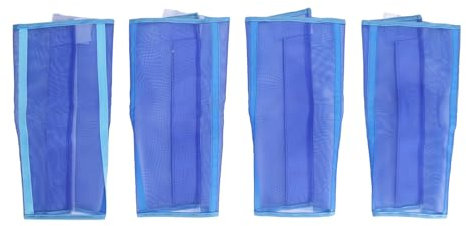 Fliegengamaschen Pferd Für Pferdehufe, Fliegengamaschen Pferd Atmungsaktive Feinmaschige Verhindert Hufbelastung Und Beinermüdung Rutschfeste Gamaschen Für Pferdehufe Anti-Fliegenb (Blue)