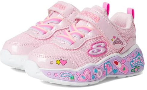 Skechers Niñas Play Scene Fun Squad Sneaker, Pink, 23 EU