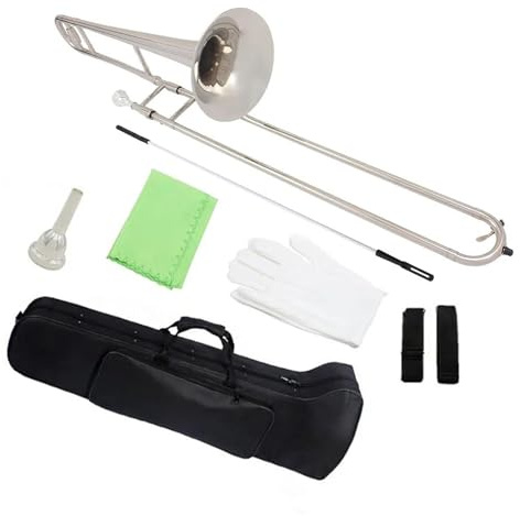 Bb-Altposaune versilbert professionelles Blechblasinstrument B Flat Professionelle Posaune