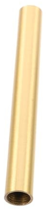 BAZEITFLOW Inner Threaded Copper Lamp Stem Vintage Design Light Fixture Parts Easy to Install Hollow Tube Rod for Living Room Lighting and Elegant Copper Material