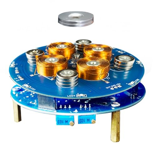 Bortivier DIY Magnetische Schwebekraft-Kit-Experiment Löten Projekt Praxis Lötbaugruppe 2-5W 150G Last Magnet Elektronik-Kit