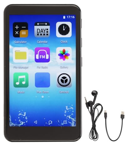 CHICIRIS Lecteur Intelligent D'écran Tactile de Réduction de Bruit HD de WiFi Mp4 pour Une Utilisation Portable 1. ACCÈS Internet WiFi, 2. Quad Core, 3. ÉCRAN IPS pour Les Amateurs de Musique ABS,