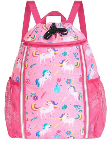 WAWSAM Turnbeutel mit Kordelzug für Kinder, Kinder Sportrucksack für Jungen Mädchen