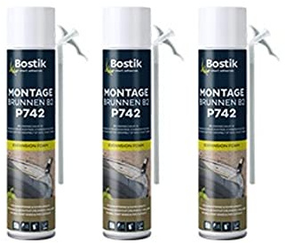 3x Adapter Brunnenschaum P742 für die Montage von Schachtringen und Rohrelementen 750ml