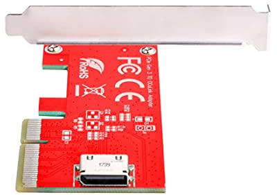 ChenYang CY PCI-E 3.0 Express 4.0 x4 a Oculink Interno SFF-8611 SFF-8612 - Adattatore host per SSD PCIe con supporto