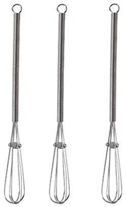 F-HOME Schneebesen, Edelstahl Mini Ballon Sauce Schneebesen, Handschneebesen - Küchengerät Zum Mischen, Schlagen, Rühren