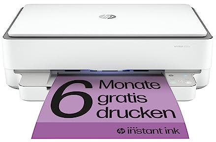 HP ENVY 6020e Multifunktionsdrucker, 3 Monate gratis drucken mit HP Instant Ink inklusive, HP+, Drucker, Scanner, Kopierer, WLAN, Airprint
