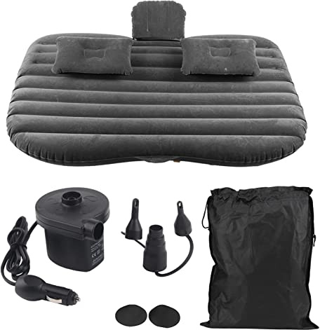 AYNEFY Auto Matratze Kofferraum,Auto Aufblasbare Luftmatratze Tragbar Aufblasbares Reisebett Rcksitz Matratze Luftbett mit Luftpumpe und 2 Luftkissen Erholung, Reisen,