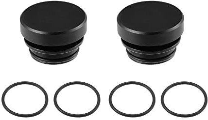 X AUTOHAUX 2pcs Car Cigarette Lighter Dustproof Plug Accessories Cover Black