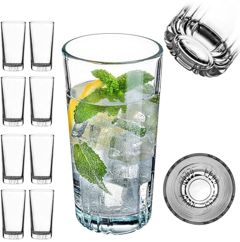 KADAX Leni Lot de 6 Verres à Whisky, Eau, Jus - Verres Universels en Cristal pour Boisson, Fête (344 ml)