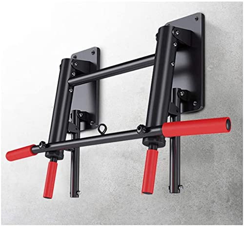 Samnuerly Horizontale Stange, Wandmontierte Klimmzugstange, Multi-Grip-Klimmzugstange mit Aufhängern für Boxsäcke, Kraftseile, Krafttrainingsgeräte für das Heim-Fitnessstudio, Belastung 300 kg