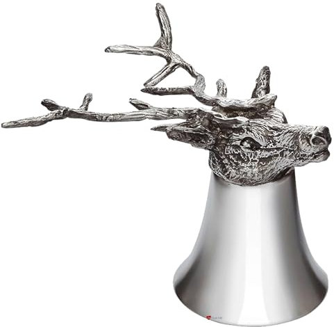 I LUV LTD Ausgestellt Zinn Champagnerglas Kelch Hochzeitsgeschenk 3 unzen Steht auf dem Kopf Bei Verwendung Gießen Zinn Hirsch Kopf