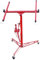 DKIEI Drywall Plasterboard Lifter with Wheels, 11FT Portable Drywall Hoist Jack Tool, 68KG Lifting Capacity Heavy Duty Drywall Lifter, Red