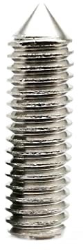 YZADSXCL 50 Stück M2 M2,5 Länge 2,5–10 mm 304 Edelstahl Sechskant Innensechskant konische Endschraube Kegelspitze Madenschraube(4mm,50pcs M2.5)