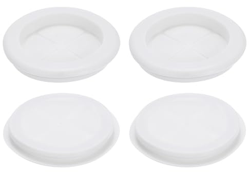 QUARKZMAN 10pcs Pasacables de Goma, Anillo de Ojal 60x33mm (Montaje Diámetro*ID) Tapones Goma Arandelas para Proteger Alambre, Enchufe Cortafuegos, Protección de Cables, Blanco