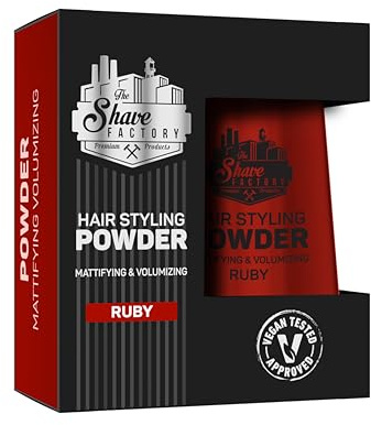 The Shave Factory Hair Styling Powder - Mattifierande Och Volymgivande För Oöverträffad Textur, Volym Och Matt Finish - Perfekt För Varje Look Och Hårtyp 20g