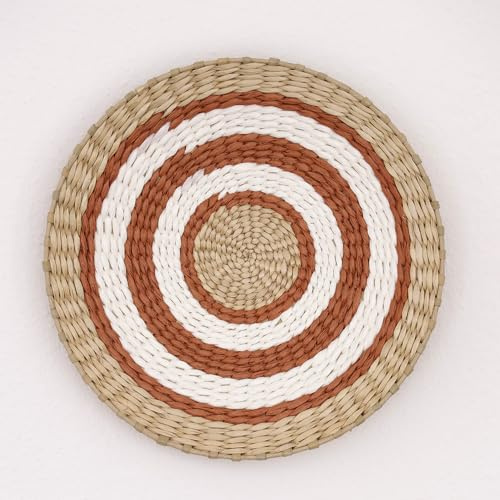 DECCARO Corbeille murale Boho orange, grande taille