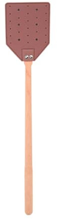 Haoyull Fliegenklatsche aus Leder für den Innenbereich, langer Griff, robuste Holz-Fliegenklatsche, Fliegenklatsche für den Außenbereich, Fliegenklatsche, Fliegen