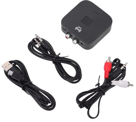 Angoily HiFi-Receiver Kabelloser Audioadapter 3 5-mm- 10 M Effektive Reichweite
