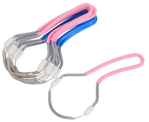 HAMPPLIES Manuelles Gesichtshaarentfernungsgerät Beauty Tool 8 Stück mit Feder Edelstahl PVC Leichtes und Vielseitiges für Frauen für Partys und Gesichtsbehandlung