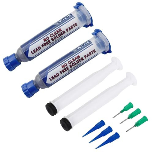 WIVIE Sn42/Bi58 Lead-Free Solder Paste, 138℃ Melting Point, T4 Particle (60g)