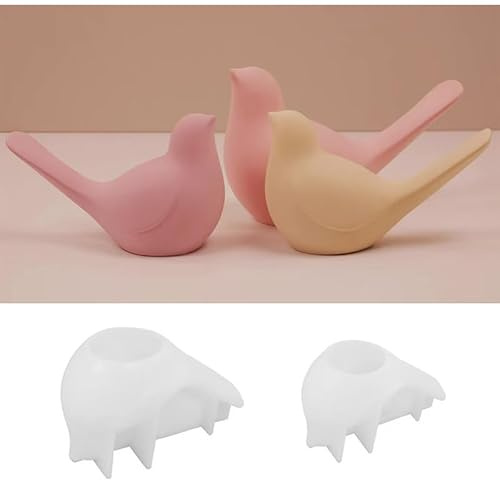 2 Stück Silikonformen Gießformen Vogel, Kreative Vogel Silikonformen Ostern für DIY Giessformen Silikon, Silikon Formen zum Gießen Für Gips und Epoxidharz