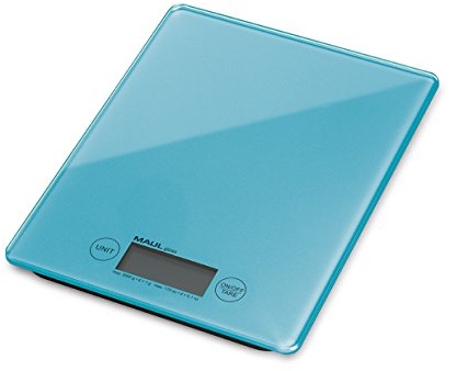 Digital Letter Scale MAULsteel II, Load Capacity 5 KG,1 g Division, 135 x 14 x 205 mm, Light Silver, Including Battery