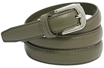 YEHMAN klassischer dünner damen Ledergürtel breite 2 cm Länge 120 cm kürzbar