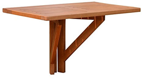 Gravidus praktischer Hängetisch aus Eukalyptusholz, ca. 60 x 40 cm