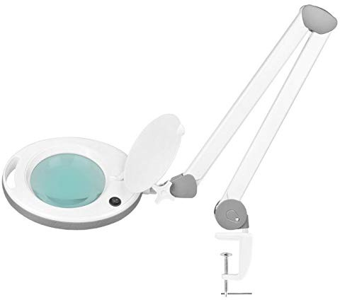 Lupenlampe Lupenleuchte Arbeitsplatzlampe Kosmetiklampe ELEGANTE 6014 60 LED SMD 5D
