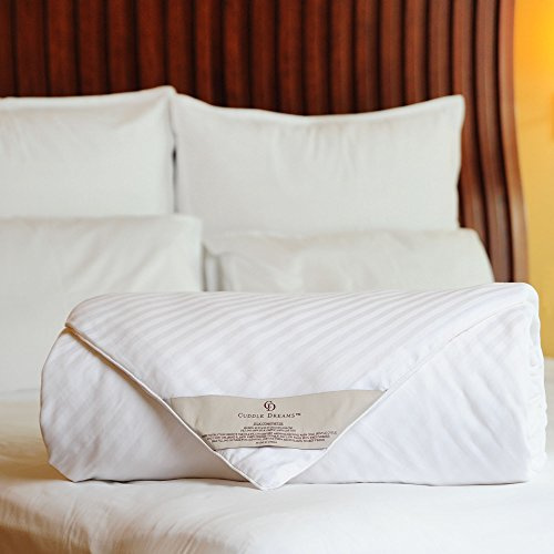 CUDDLE DREAMS Silk Comforter for Spring/Summer/Fall, 100% Long-Strand Silk Filling, Natural & Breathable (King Size)