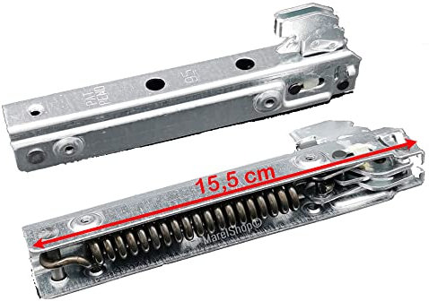 Marel Shop® - Kit 2 PZ Cerniere per Forno compatibile con Nardi Porta Pesante Lunghezza 15,5 cm