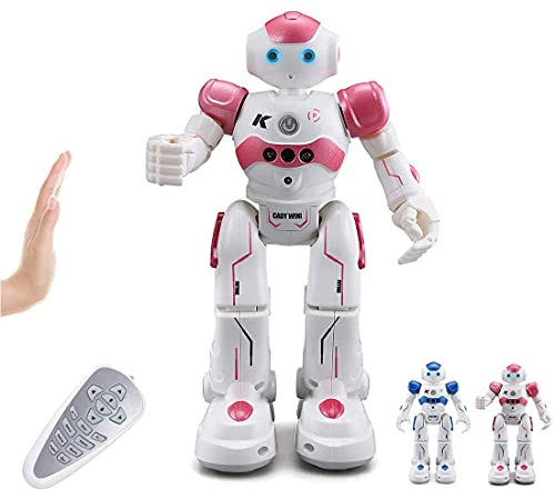 Pup Go Kids Remote Control Smart Ai Robot Toy Age 3+, Singing Dancing Interactive Talking Gesture Sensing Educational Toy, Birthday Gift for Girls, Pink