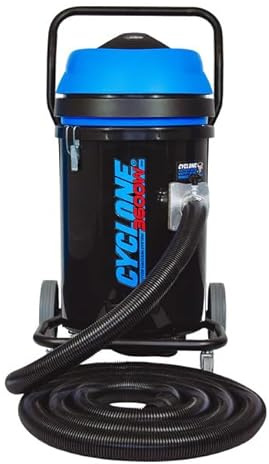 Equip2clean CYCLONE Polypropylene Gutter Vacuum Cleaner with 28ft Carbon Push-Fit Gutter Pole Kit | 3600W Triple Motor | 72mm Cyclonic Side Inlet | Professional Corded Vacuum Cleaner for Wet & Dry Use
