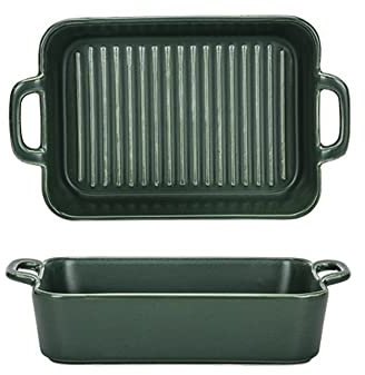 YUEYOULII Ramequin Four Plat de Cuisson en céramique de Cuisson de Cuisson de Cuisson, Plateau rectangulaire de Cuisson, Plat de Casserole for la Cuisson Plat à Four (Color : C)