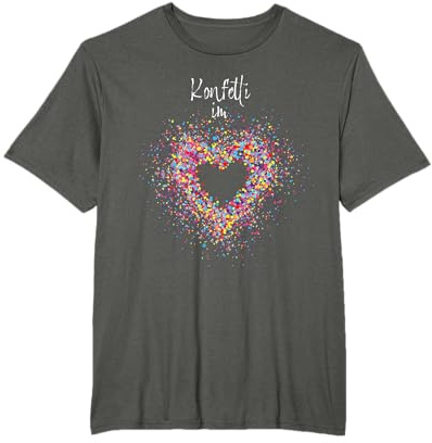 Konfetti im Herzen Fasching Karneval Konfetti Geschenk T-Shirt