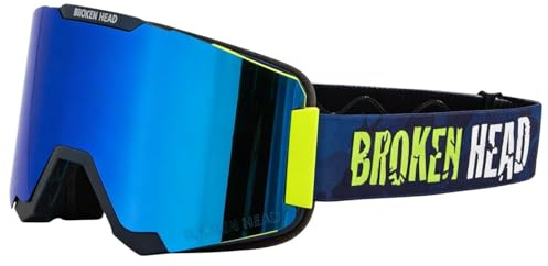 Broken Head MX Brille Magnetic Regulator Motocross & Supermoto Goggle | Versiegelte Antibeschlag Doppgelglas - Perfekt Auch Bei Schlechtem Wetter, Filtertechnologie Für Perfekte Sicht